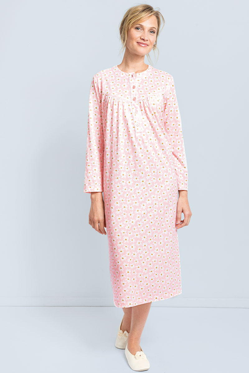 Chemise de nuit en coton manches longues - 2 Monsieur Solfin | Fabriqué en France