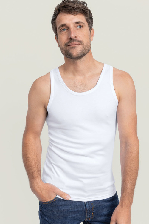 Tee-shirt sans manches en coton - 1 Monsieur Solfin | Fabriqué en France