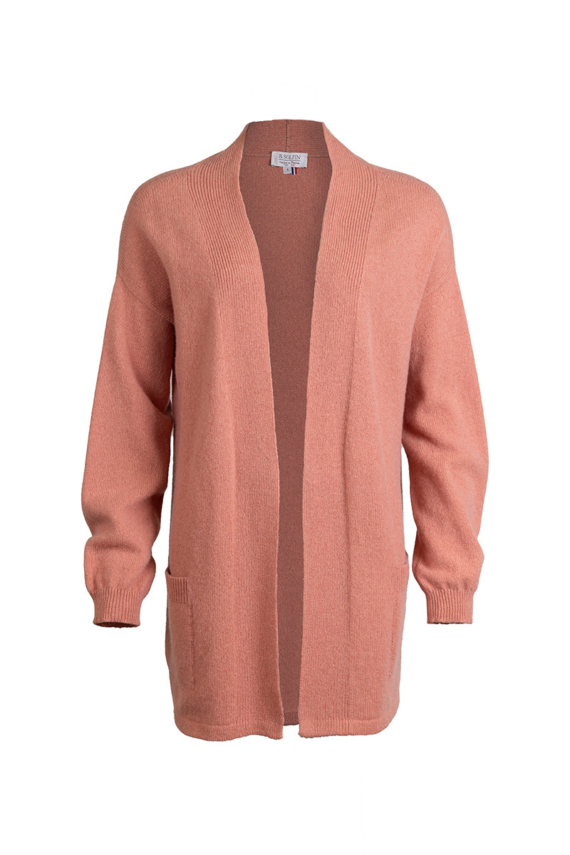 Gilet long en laine recyclée - 4 Monsieur Solfin | Fabriqué en France