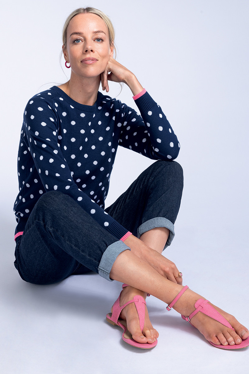 Pull à pois - 3 Monsieur Solfin | Fabriqué en France