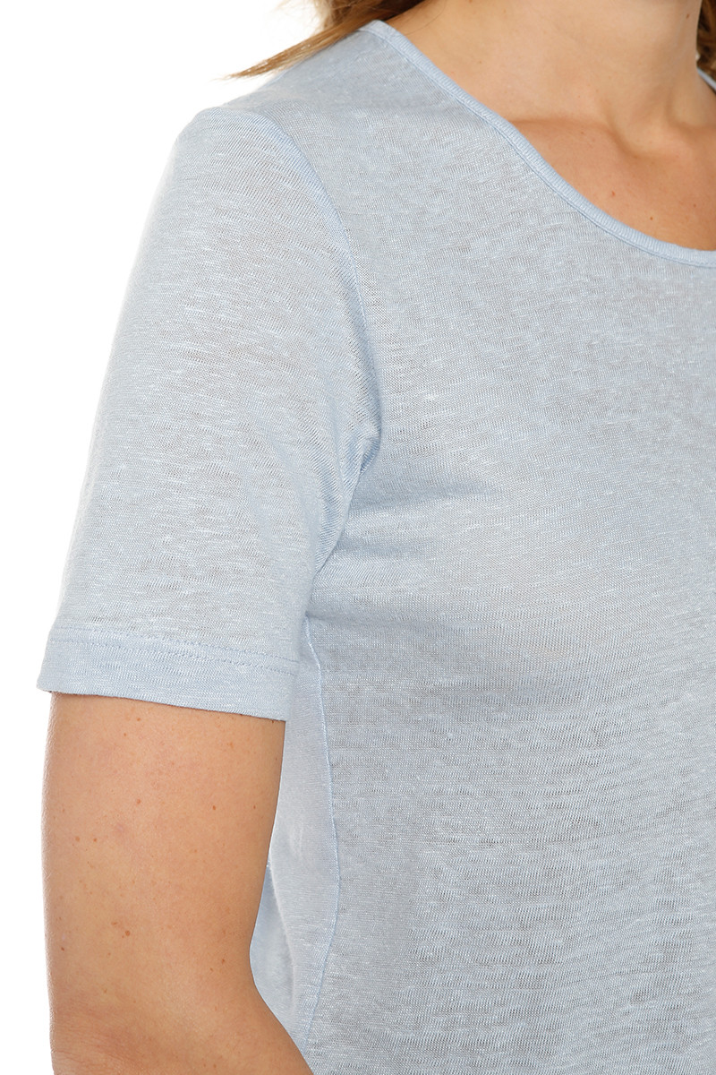 Tee-shirt uni en lin - 2 Monsieur Solfin | Fabriqué en France