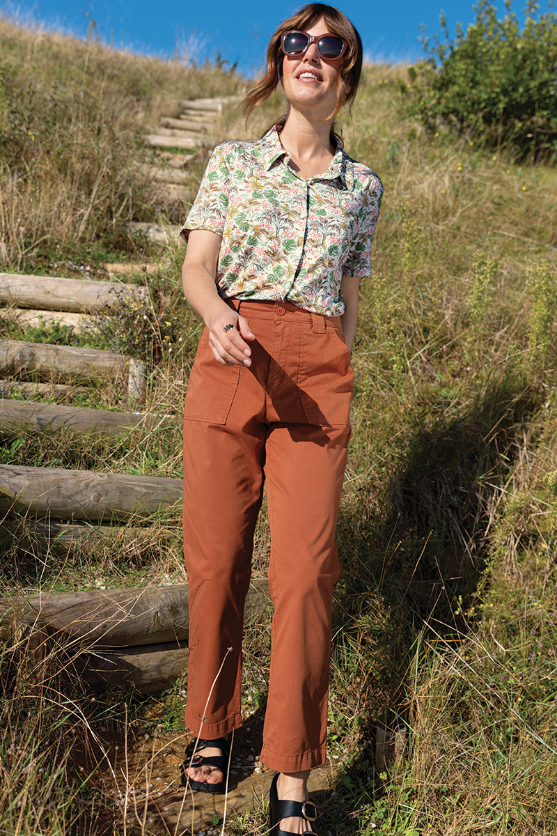 Pantalon taille haute en toile - 2 Monsieur Solfin | Fabriqué en France