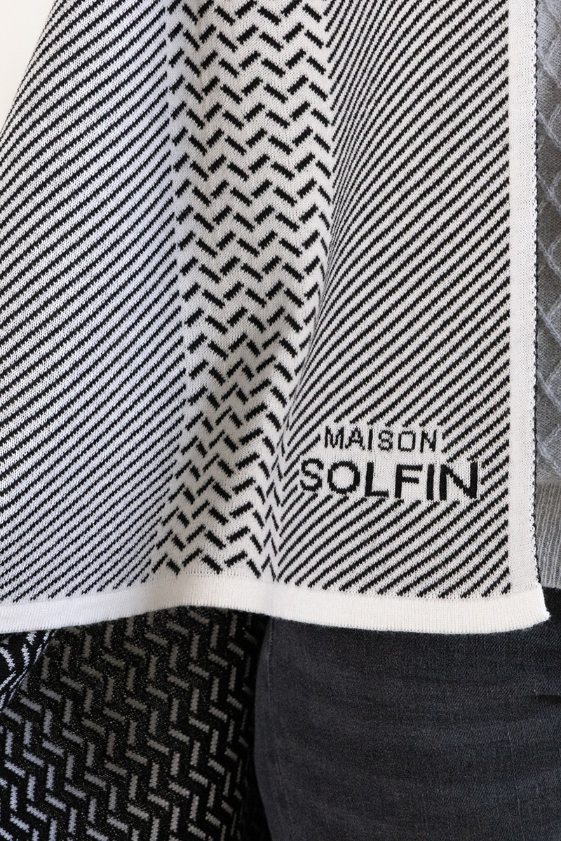 Plaid jacquard en laine - 10 Monsieur Solfin | Fabriqué en France