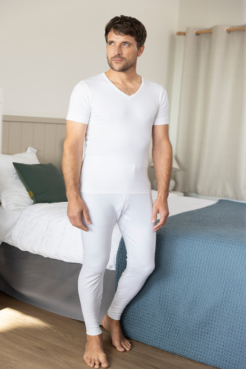 Caleçon long ouvert en coton - 1 Monsieur Solfin | Fabriqué en France