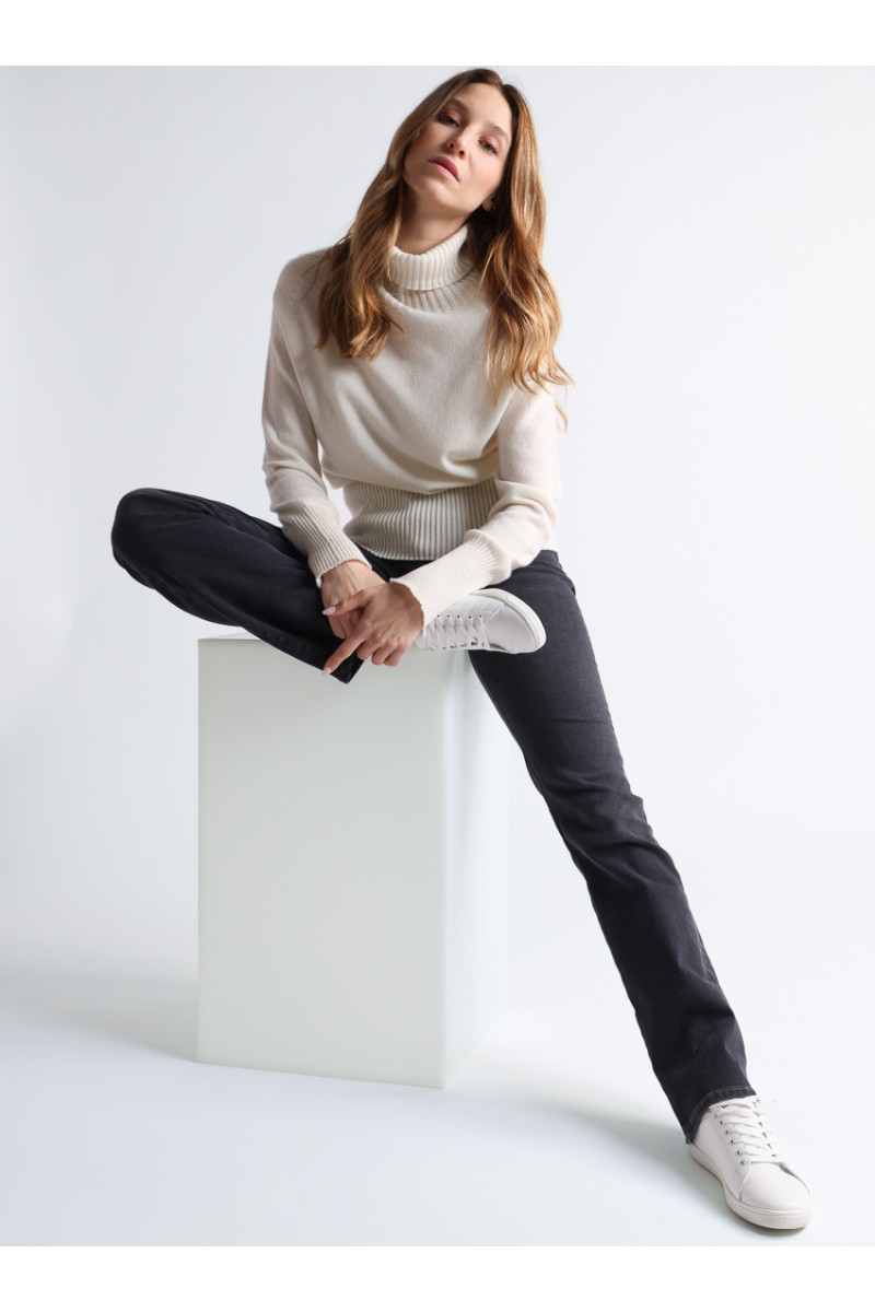 Pull col roulé cachemire - 6 Monsieur Solfin | Fabriqué en France