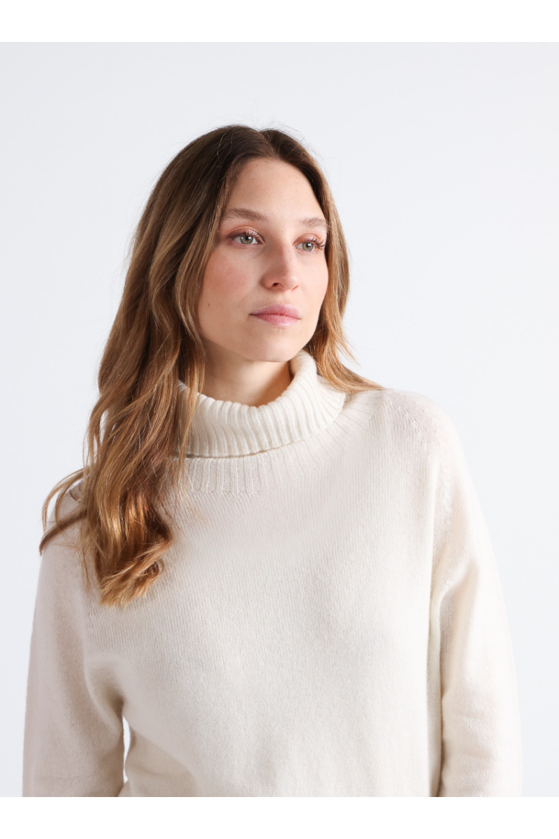 Pull col roulé cachemire - 8 Monsieur Solfin | Fabriqué en France