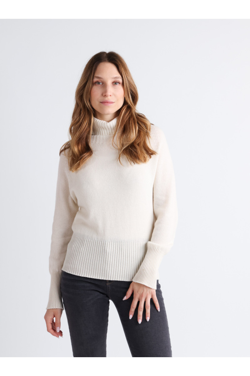 Pull col roulé cachemire - 5 Monsieur Solfin | Fabriqué en France