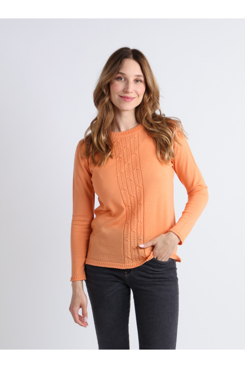 Pull en laine torsades - 1 Monsieur Solfin | Fabriqué en France