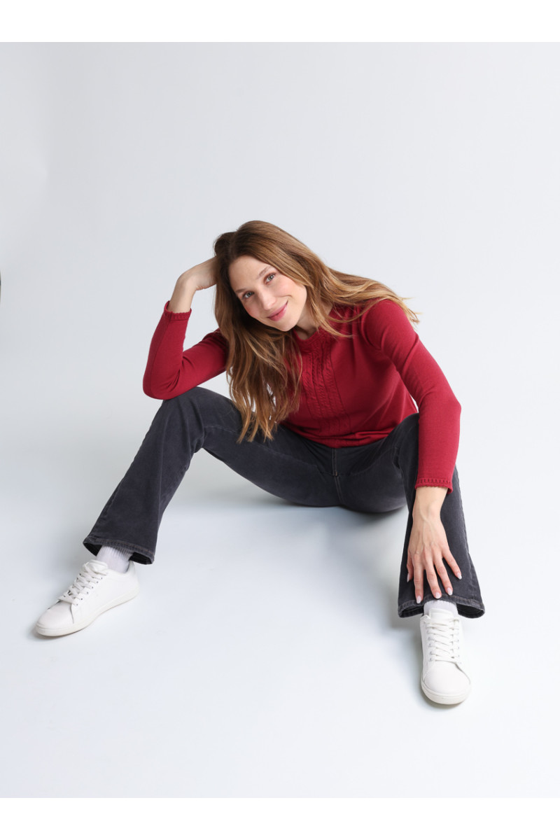 Pull en laine torsades - 8 Monsieur Solfin | Fabriqué en France