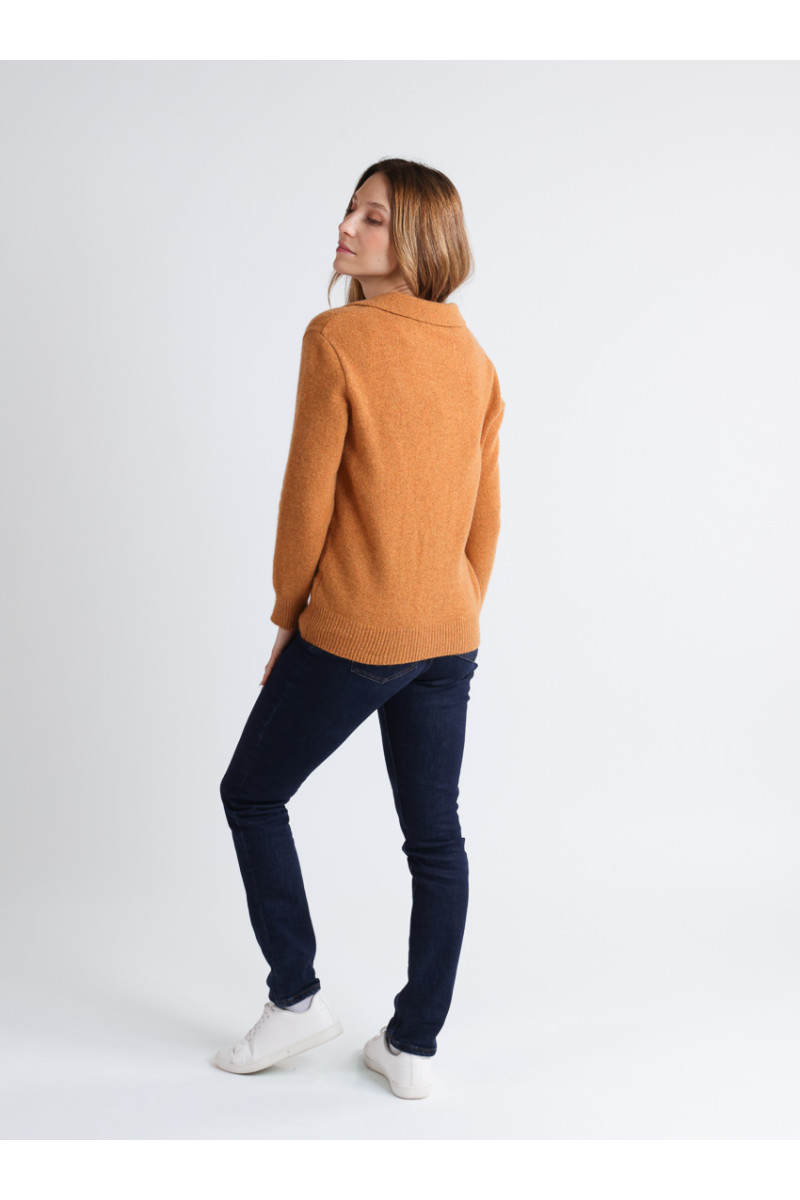 Pull laine col polo - 5 Monsieur Solfin | Fabriqué en France