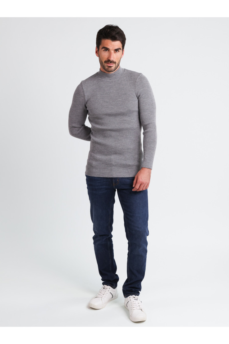 Tee-shirt en laine mérinos épais col cheminée - 8 Monsieur Solfin | Fabriqué en France Tee-shirt en laine mérinos épais col cheminée - 8 Monsieur Solfin | Fabriqué en France