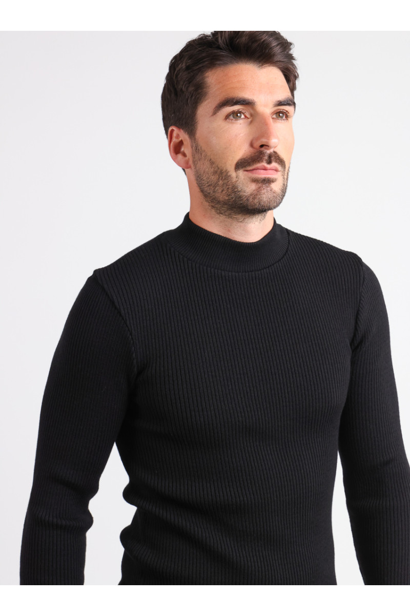 Tee-shirt en laine mérinos épais col cheminée - 10 Monsieur Solfin | Fabriqué en France Tee-shirt en laine mérinos épais col cheminée - 10 Monsieur Solfin | Fabriqué en France