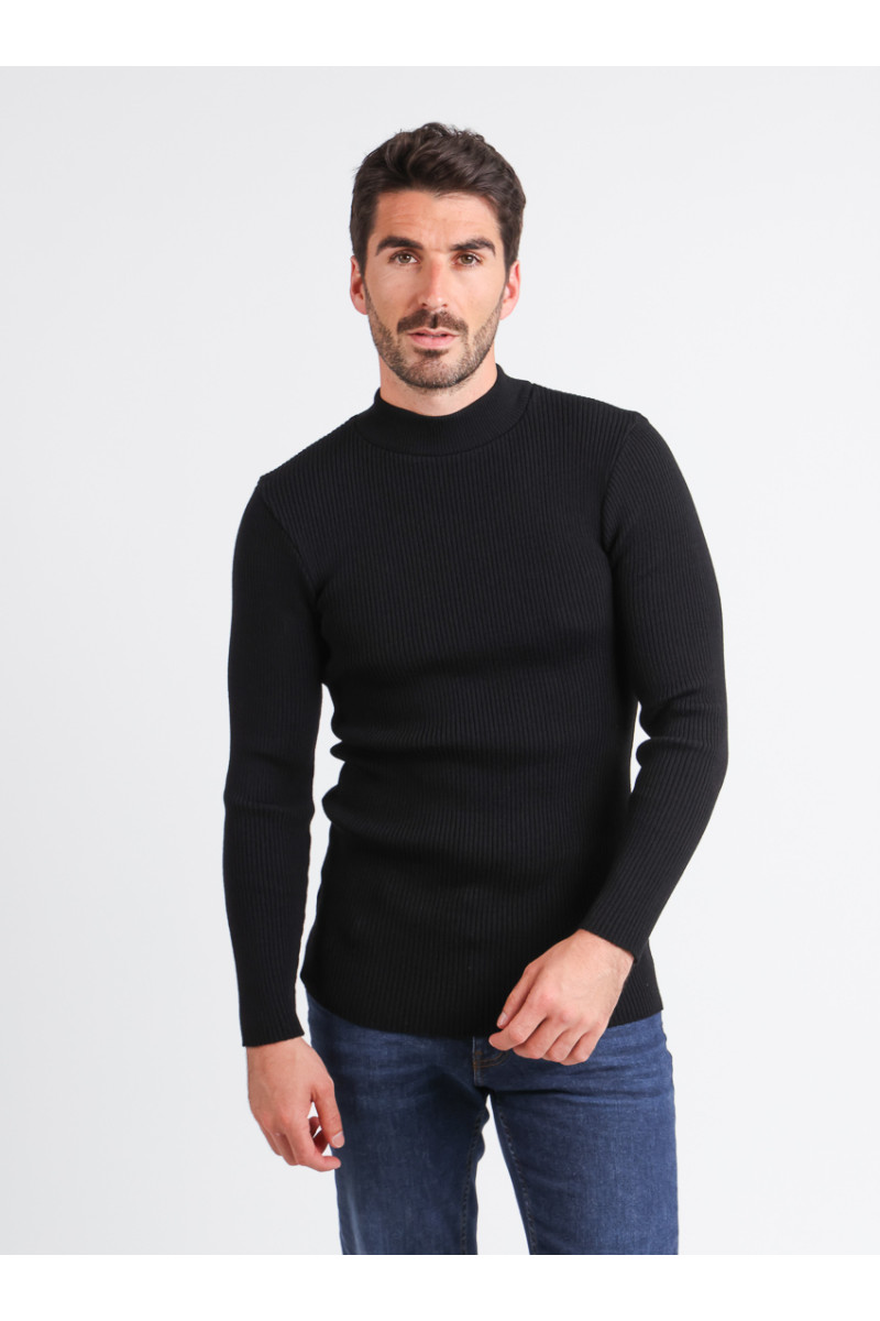 Tee-shirt en laine mérinos épais col cheminée - 12 Monsieur Solfin | Fabriqué en France Tee-shirt en laine mérinos épais col cheminée - 12 Monsieur Solfin | Fabriqué en France