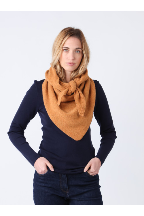 Écharpe femme en pointe en laine - 1 Monsieur Solfin | Fabriqué en France