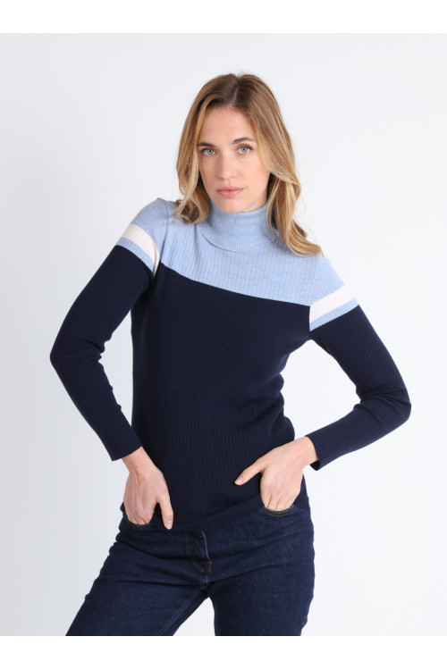 Pull chaussette col roulé - 1 Monsieur Solfin | Fabriqué en France
