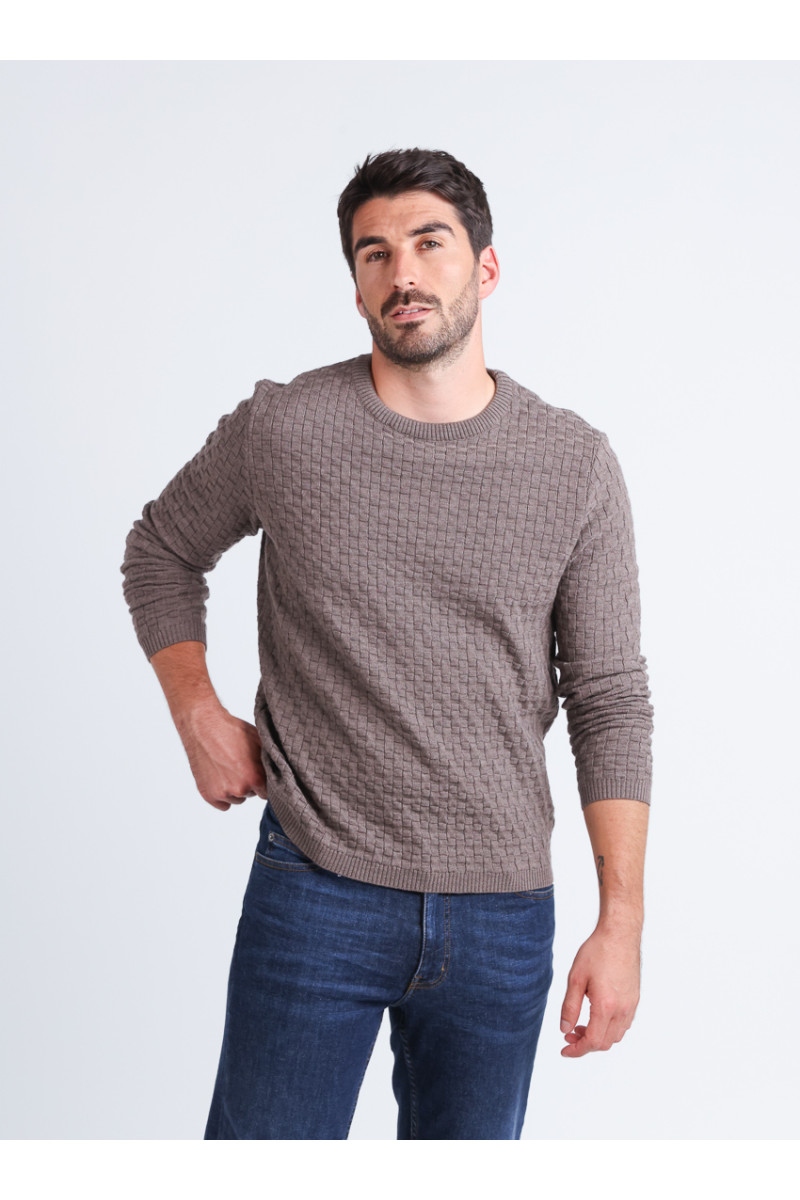 Pull col rond - 2 Monsieur Solfin | Fabriqué en France