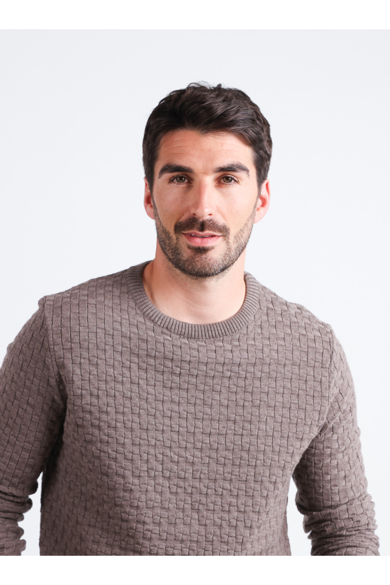 Pull col rond - 7 Monsieur Solfin | Fabriqué en France