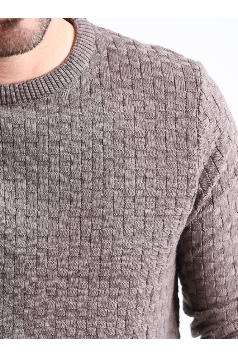Pull col rond - 8 Monsieur Solfin | Fabriqué en France