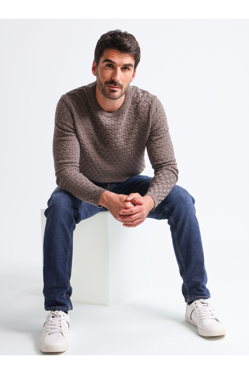 Pull col rond - 9 Monsieur Solfin | Fabriqué en France