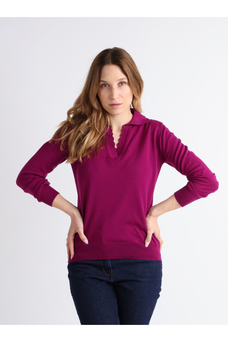 Pull col polo - 2 Monsieur Solfin | Fabriqué en France