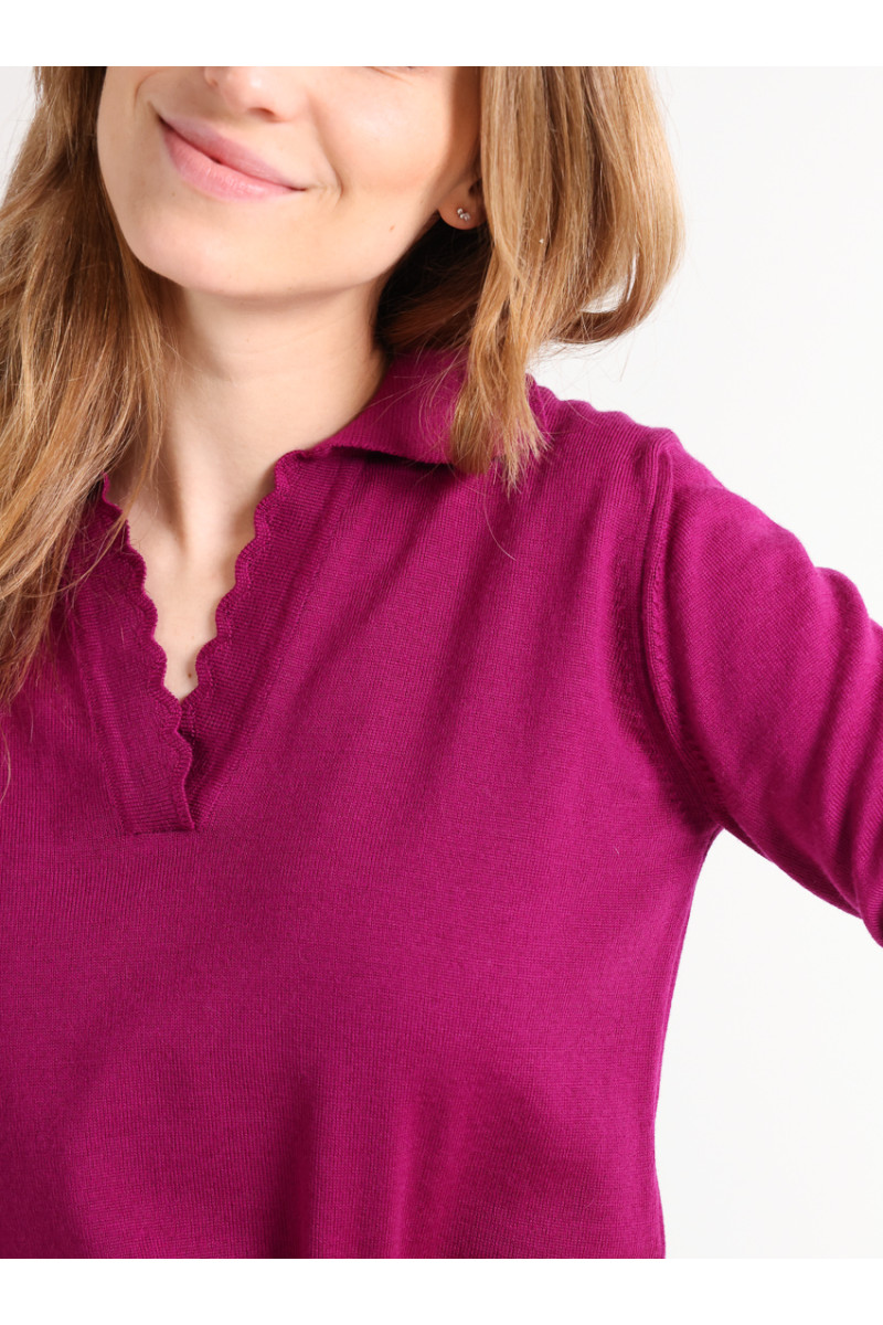 Pull col polo - 7 Monsieur Solfin | Fabriqué en France