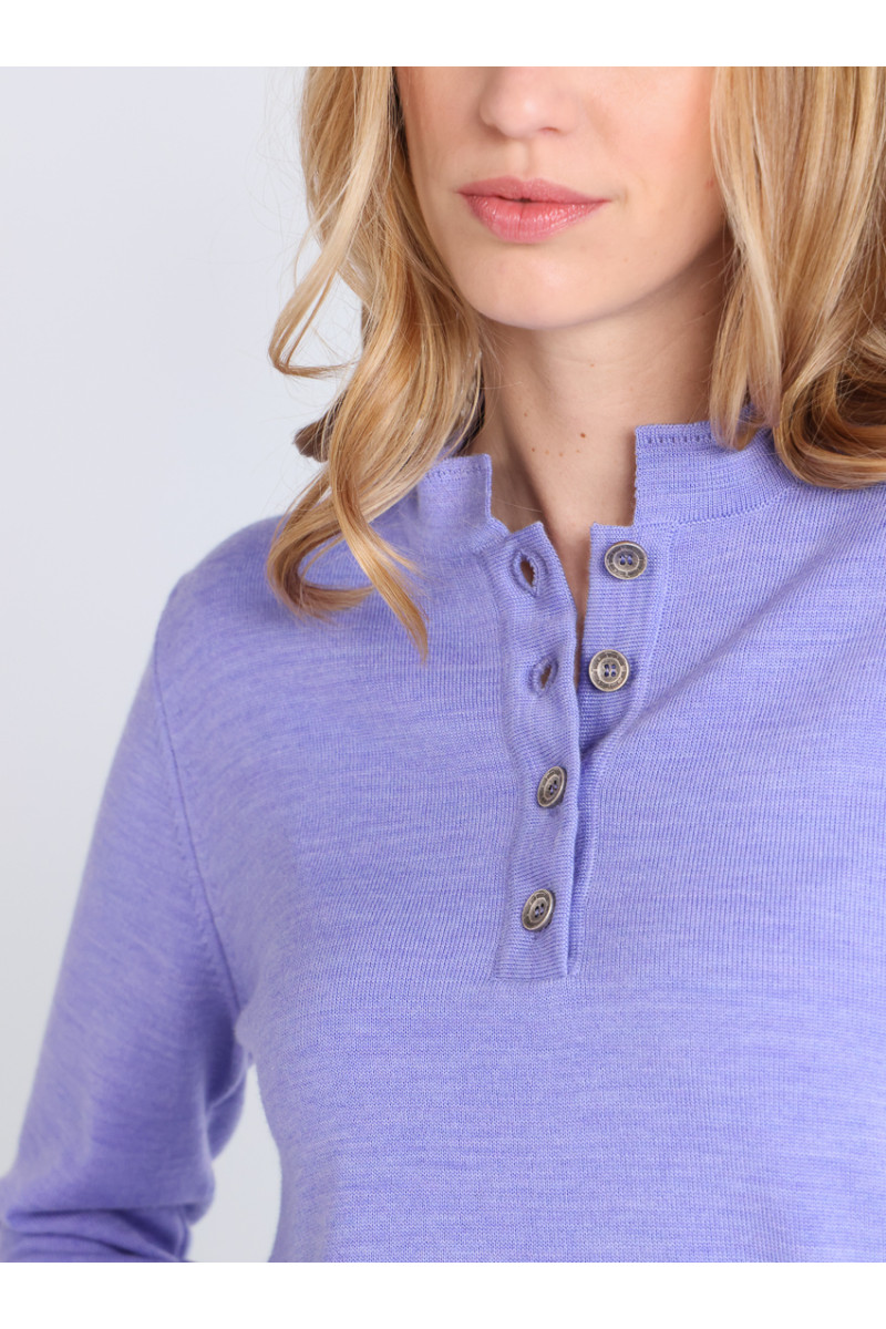 Pull col montant en laine - 11 Monsieur Solfin | Fabriqué en France