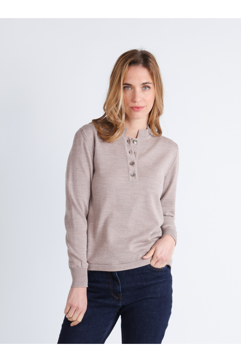Pull col montant en laine - 3 Monsieur Solfin | Fabriqué en France