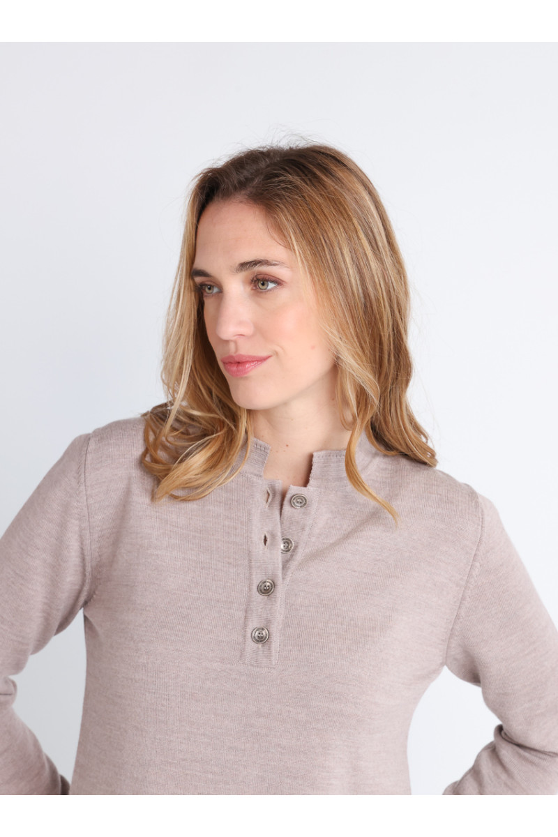 Pull col montant en laine - 4 Monsieur Solfin | Fabriqué en France