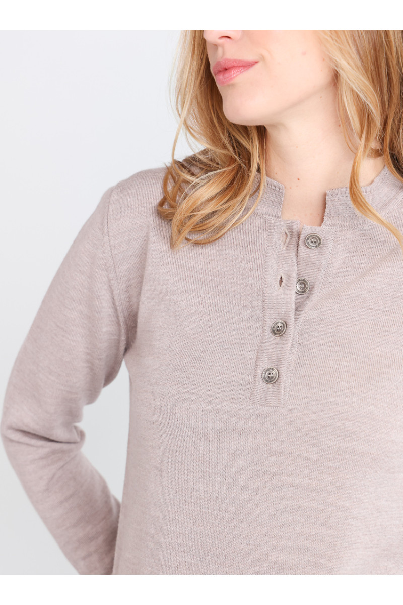 Pull col montant en laine - 5 Monsieur Solfin | Fabriqué en France