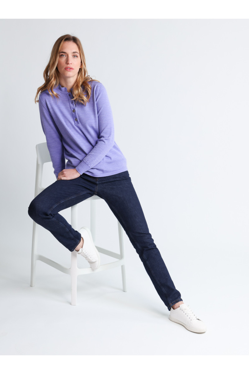 Pull col montant en laine - 12 Monsieur Solfin | Fabriqué en France