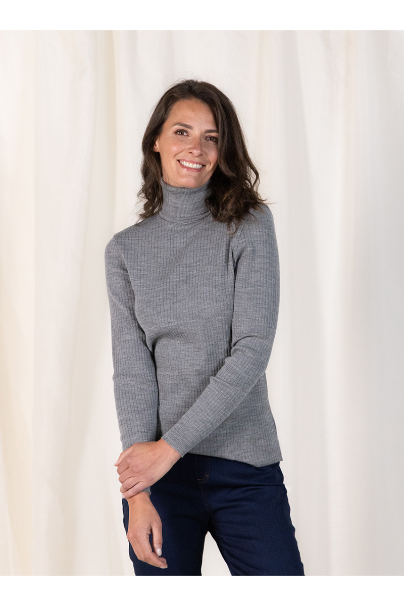 Pull chaussette col roule en laine - 13 Monsieur Solfin | Fabriqué en France