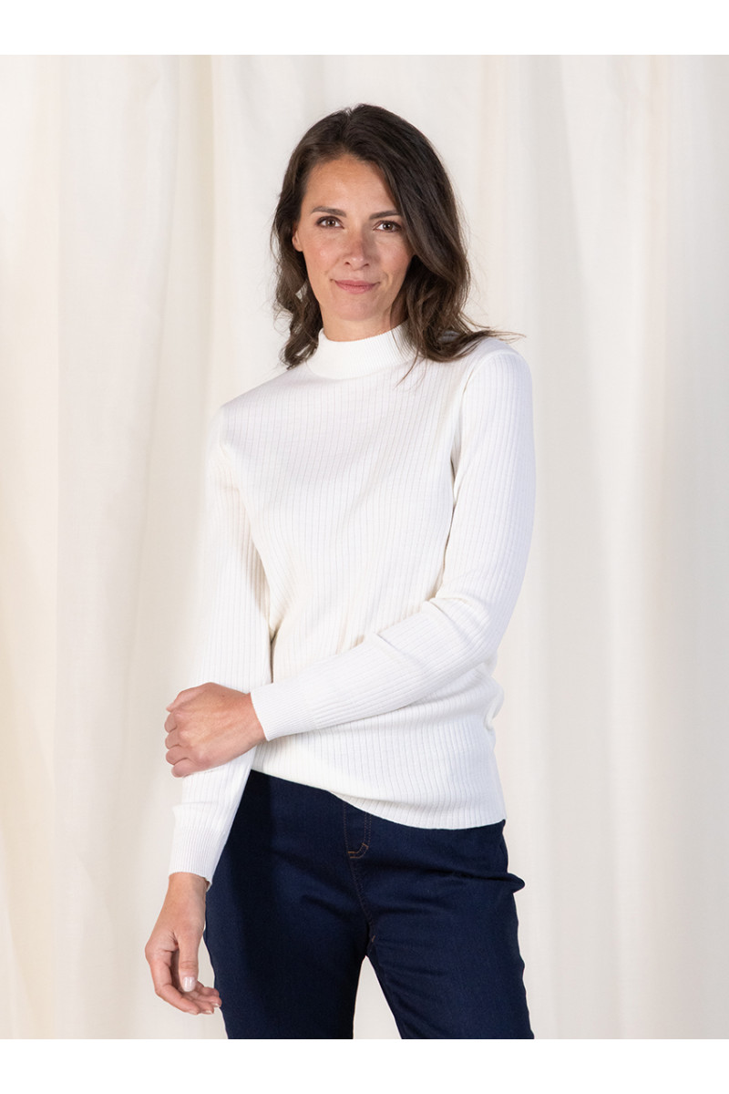 Pull col cheminee femme - 9 Monsieur Solfin | Fabriqué en France