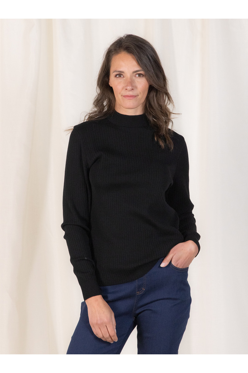 Pull col cheminee femme - 4 Monsieur Solfin | Fabriqué en France