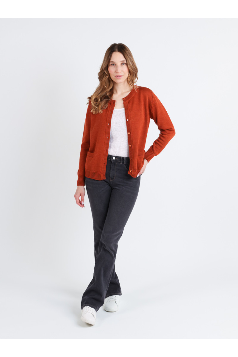Cardigan en laine jersey épais - 9 Monsieur Solfin | Fabriqué en France Cardigan en laine jersey épais - 9 Monsieur Solfin | Fabriqué en France