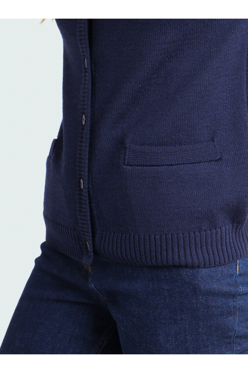 Cardigan en laine jersey épais - 13 Monsieur Solfin | Fabriqué en France