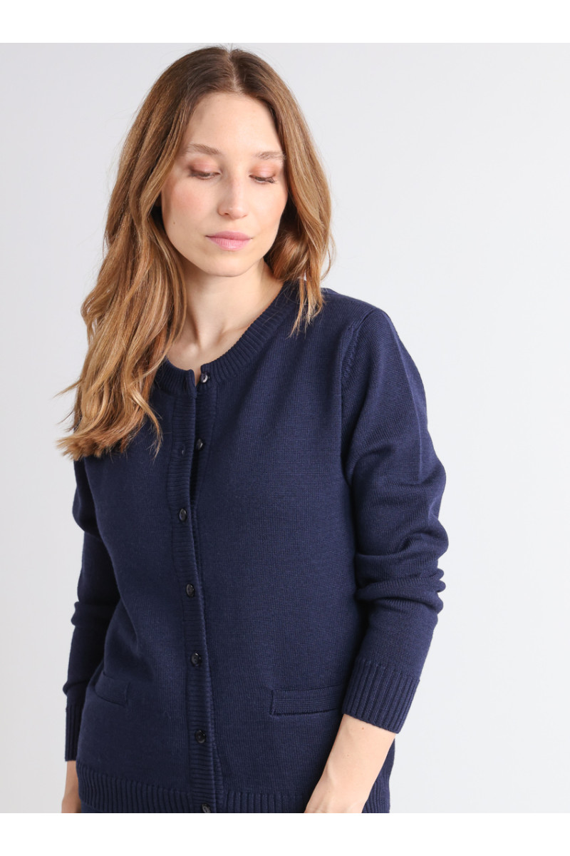 Cardigan en laine jersey épais - 12 Monsieur Solfin | Fabriqué en France