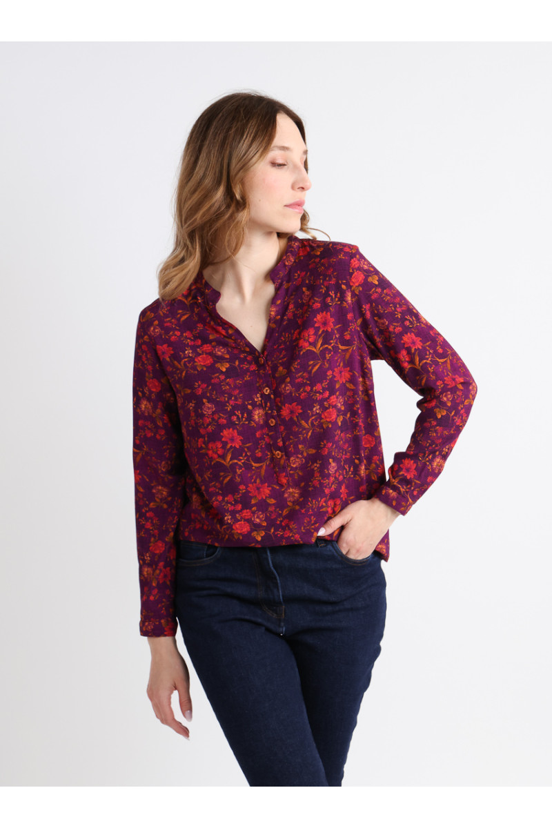 Blouse en viscose chaude - 1 Monsieur Solfin | Fabriqué en France