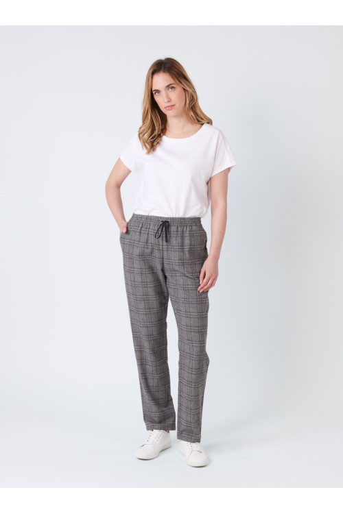 Pantalon femme à carreaux - 1 Monsieur Solfin | Fabriqué en France