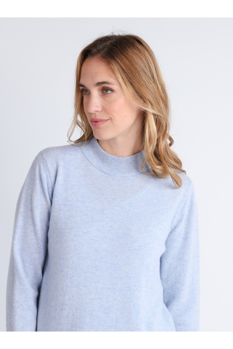 Pull col cheminee cachemire - 8 Monsieur Solfin | Fabriqué en France