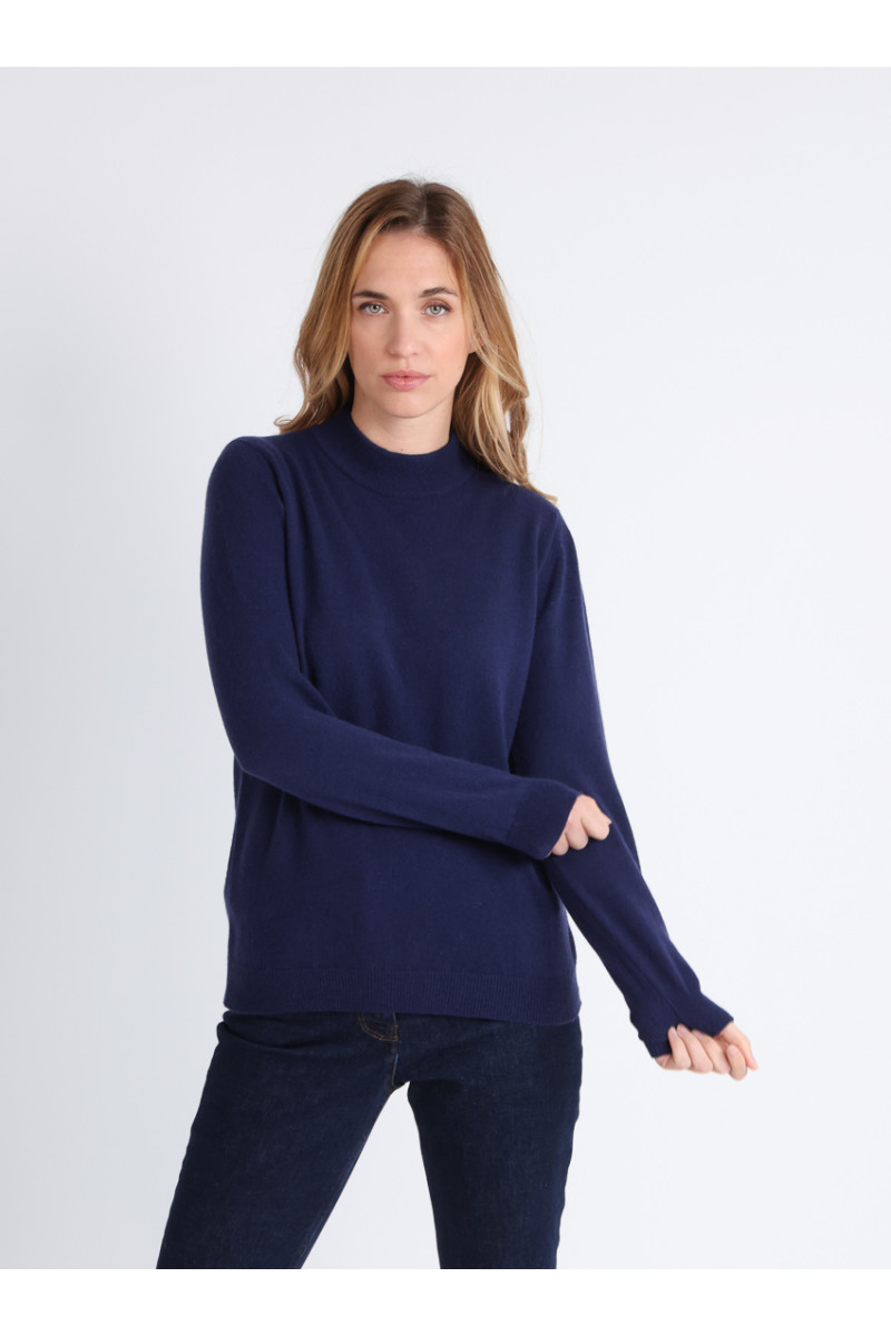 Pull col cheminee cachemire - 2 Monsieur Solfin | Fabriqué en France
