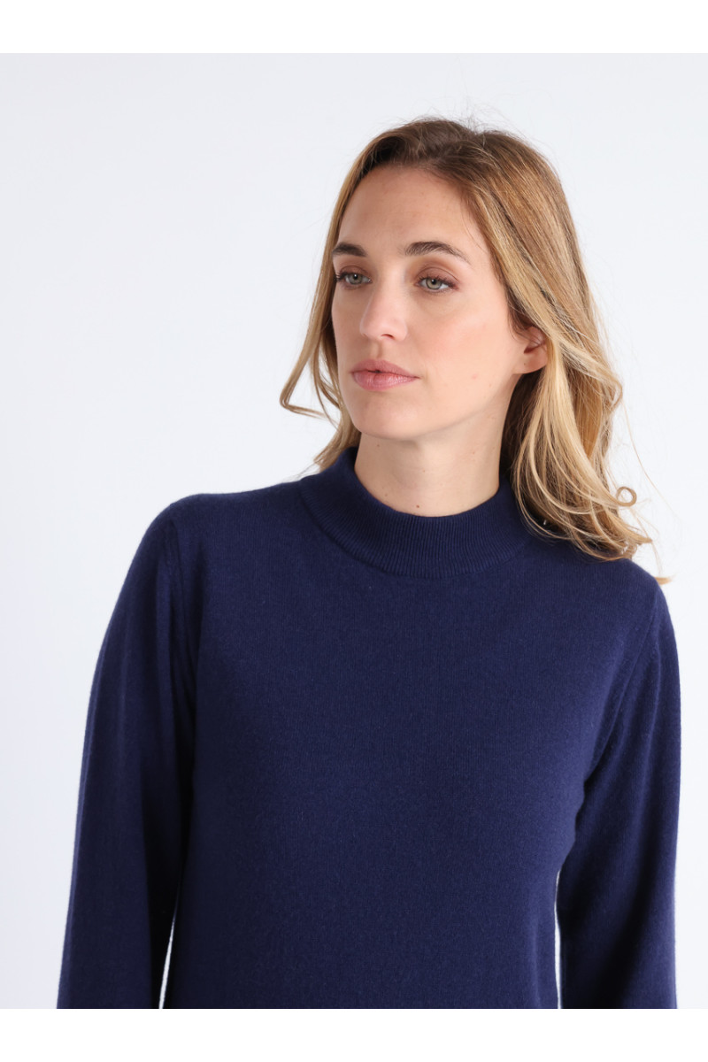 Pull col cheminee cachemire - 11 Monsieur Solfin | Fabriqué en France