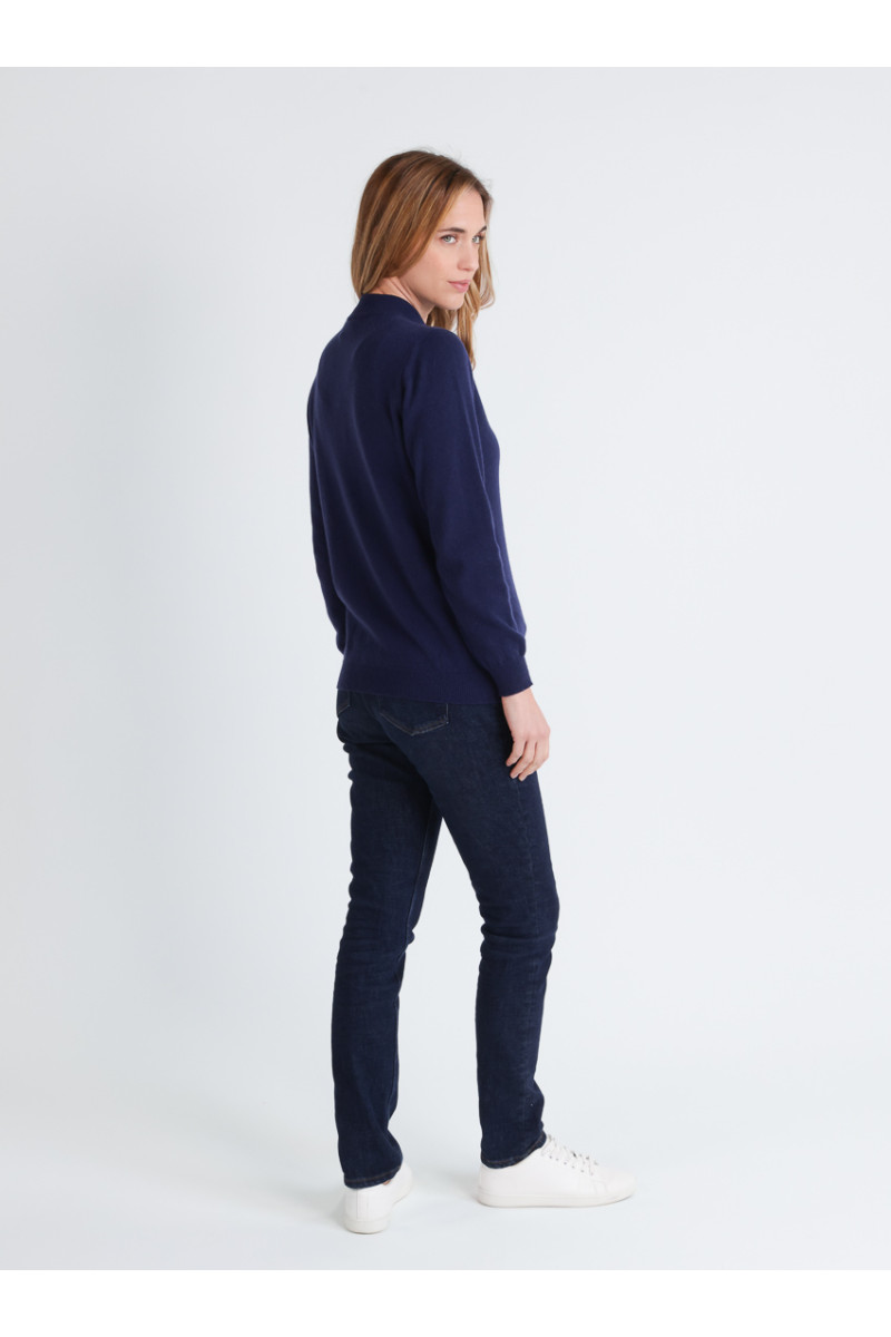 Pull col cheminee cachemire - 13 Monsieur Solfin | Fabriqué en France