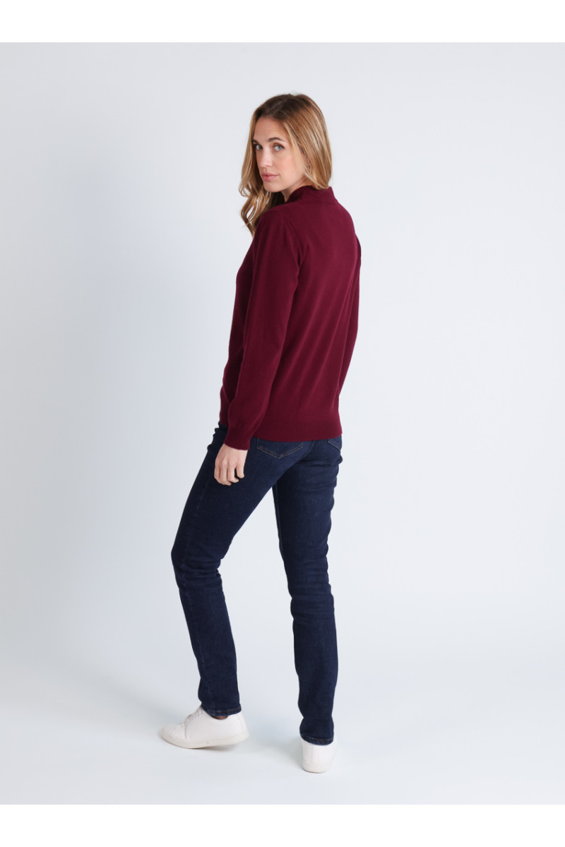 Pull col cheminee cachemire - 17 Monsieur Solfin | Fabriqué en France