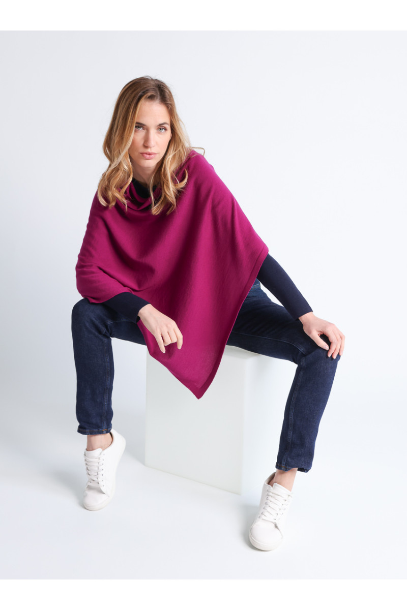 Poncho en laine - 8 Monsieur Solfin | Fabriqué en France
