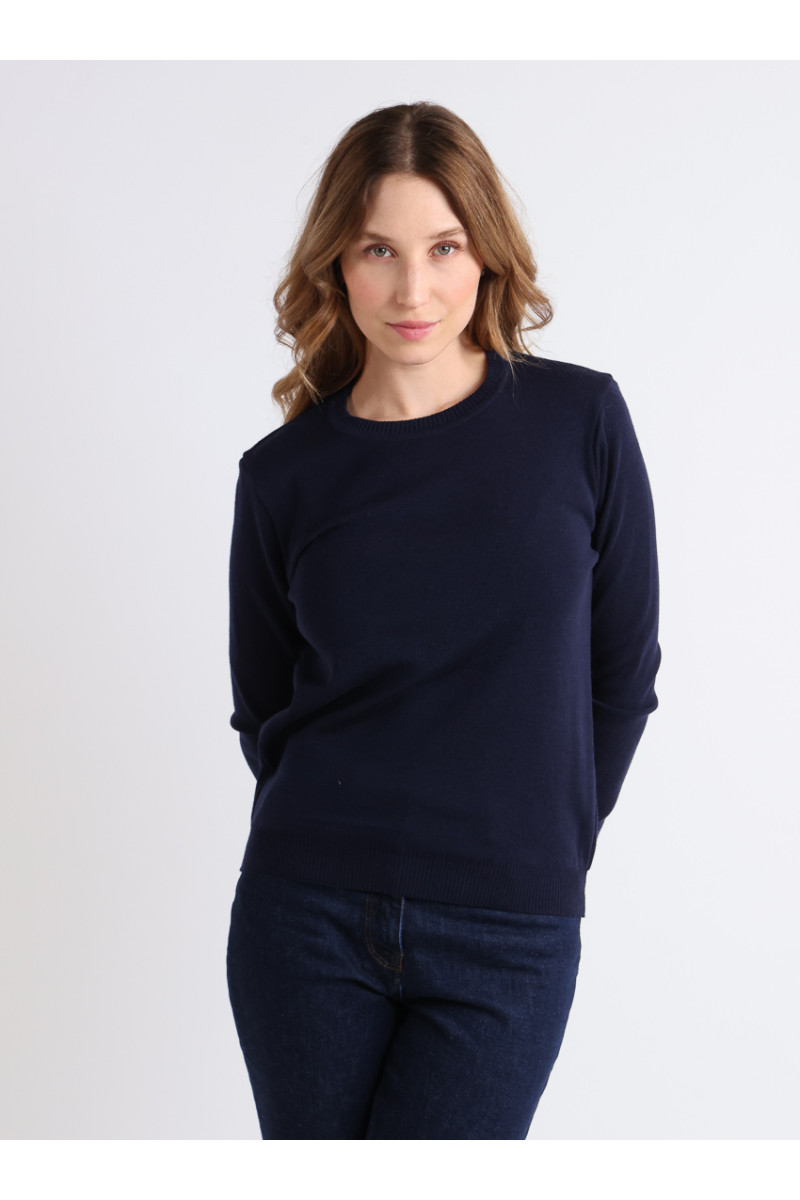 Pull en laine col rond - 2 Monsieur Solfin | Fabriqué en France