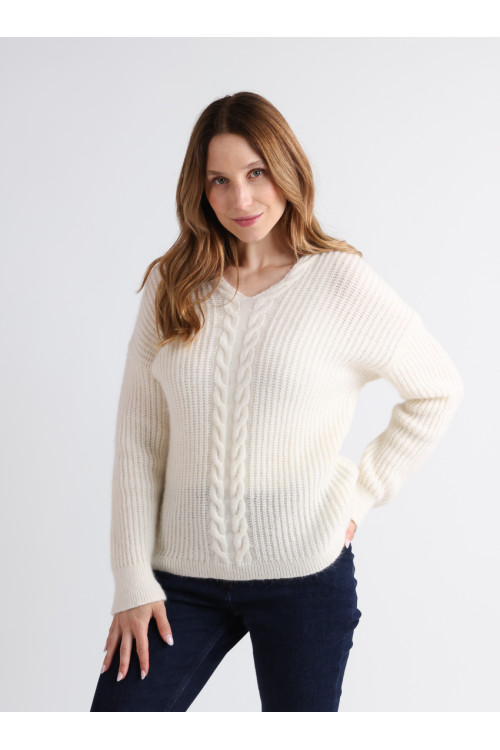 Pull maille perlée - 1 Monsieur Solfin | Fabriqué en France