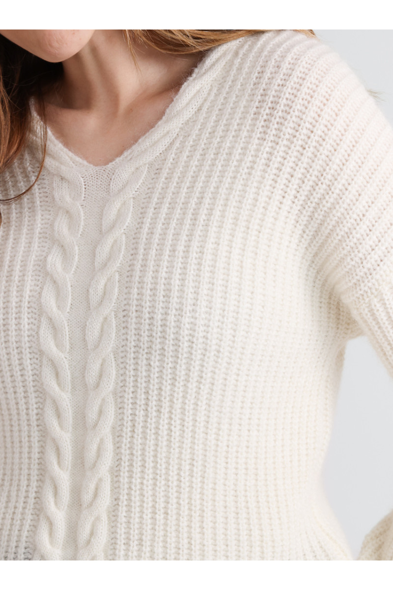 Pull maille perlée - 7 Monsieur Solfin | Fabriqué en France