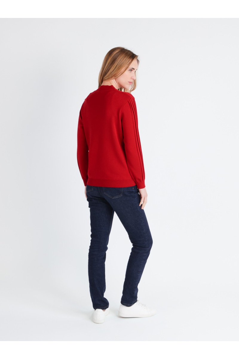 Pull en laine manches fantaisies - 4 Monsieur Solfin | Fabriqué en France