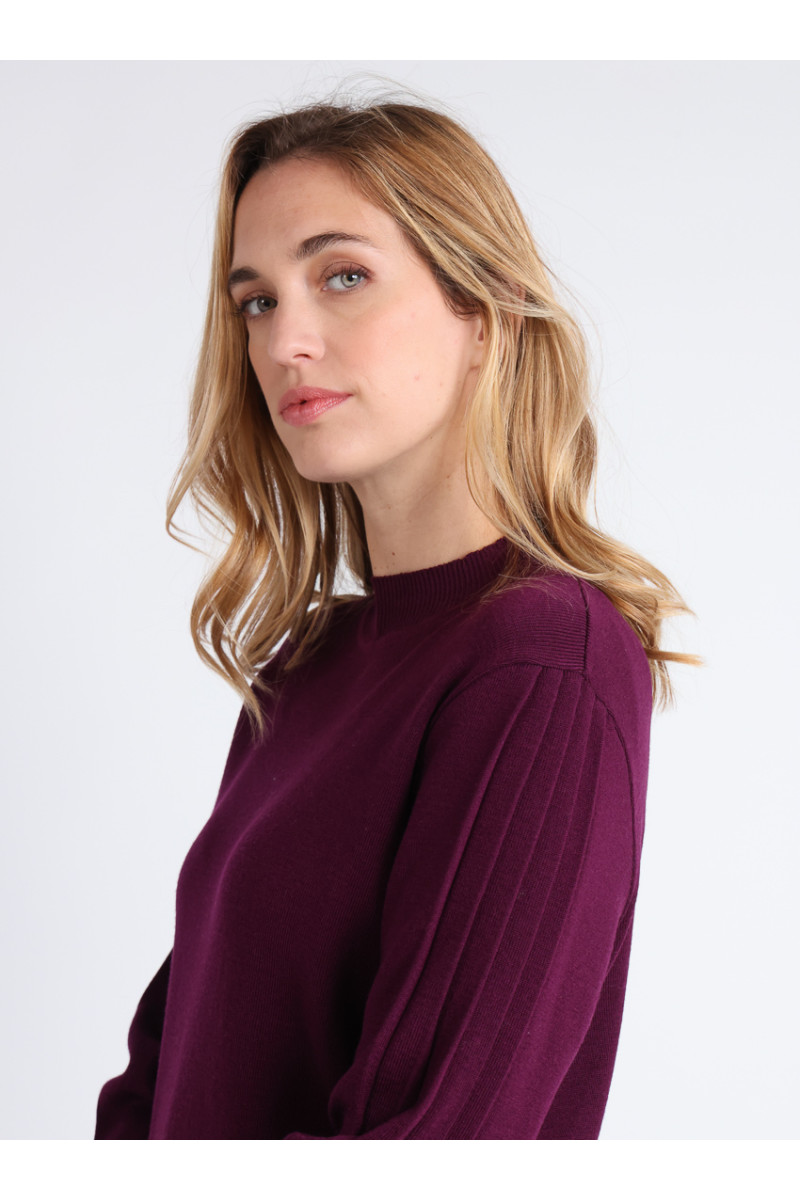 Pull en laine manches fantaisies - 6 Monsieur Solfin | Fabriqué en France