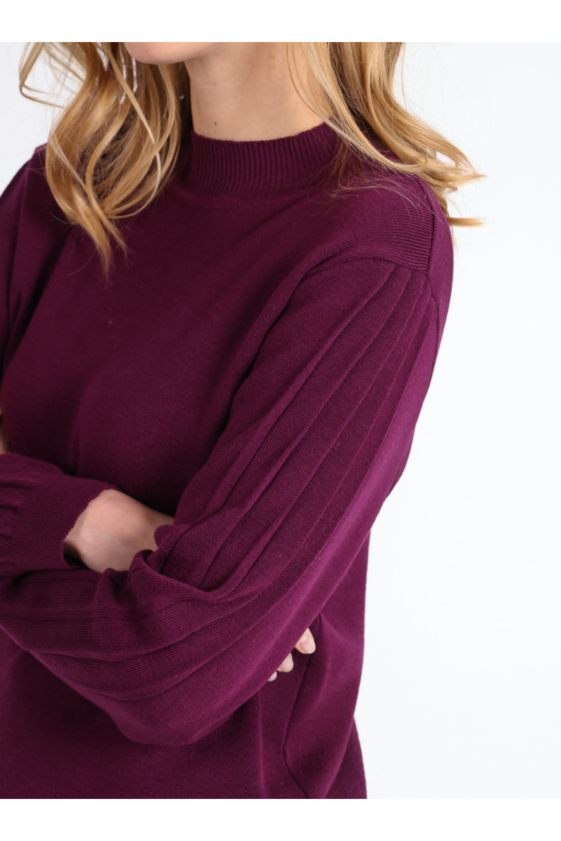 Pull en laine manches fantaisies - 7 Monsieur Solfin | Fabriqué en France